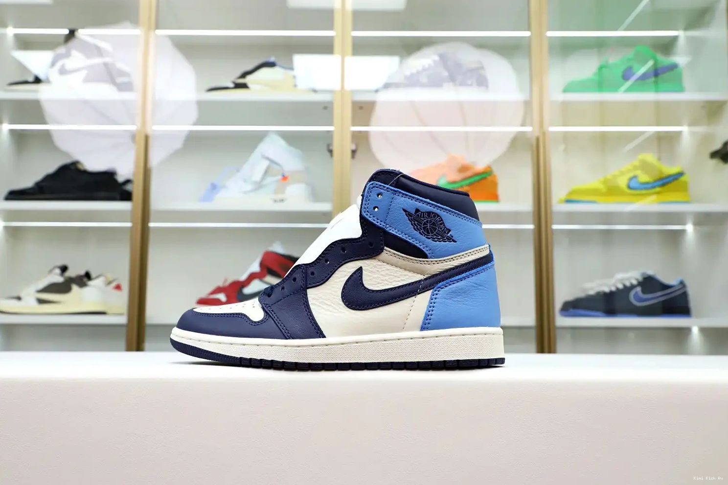 JORDAN OG 'OBSIDIAN' 1 AIR HIGH RETRO Kimikick 0724